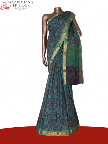 Floral Exclusive Pure Crepe Silk Saree